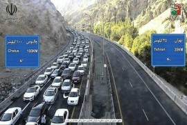 جاده چالوس و آزادراه تهران-شمال یکطرفه است