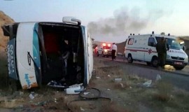 تصادف دو دستگاه اتوبوس و مصدومیت ۴۳ نفر