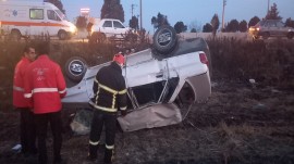 واژگونی خودرو در جاده ساری به قائمشهر ۲ مجروح برجای گذاشت