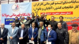 مازندران قهرمان تکواندو کارگری ایران
