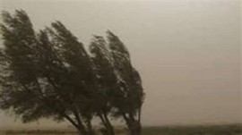 وزش باد ۷۰ کیلومتری در مازندران