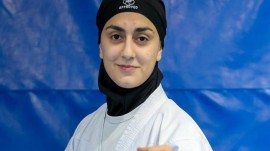 بانوی کاراته کای ساروی نماینده ایران در بازی‌های رزمی جهانی 