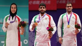 مدال‌آوران ایران در روز دوازدهم بازی‌های آسیایی