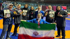 بانوان کشتی‌گیر ایران با ۶ مدال قهرمان آسیا شدند