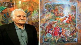 پیکر استاد فرشچیان دوشنبه در اصفهان به خاک سپرده می‌شود