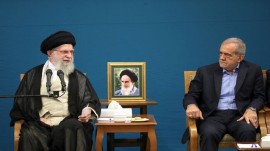 دیدار رئیس جمهور با رهبر معظم انقلاب پیش از حضور در نشست مجمع عمومی سازمان ملل