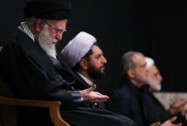 اولین شب مراسم عزاداری فاطمیه با حضور رهبر انقلاب