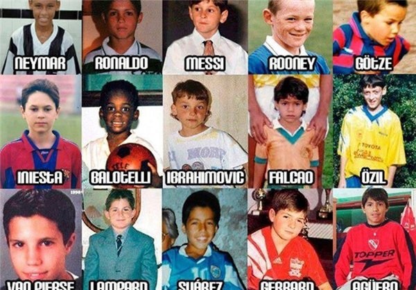 عکس/ ستاره‌های دنیای فوتبال در کودکی