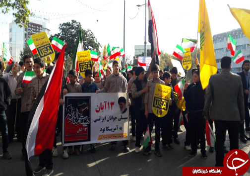 راهپیمایی باشکوه ۱۳ آبان در شهر‌های مازندران برگزار شد + تصاویر