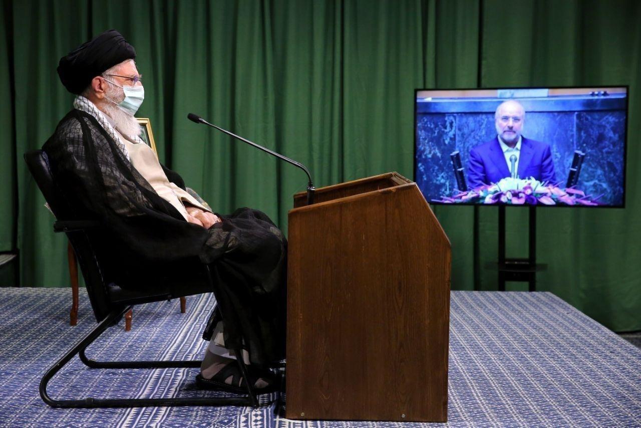 عکس: گزارش قالیباف در جریان ارتباط تصویری با رهبر انقلاب