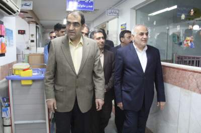 ورود وزیر بهداشت و درمان به مازندران و بازدید از بیمارستان بوعلی ساری