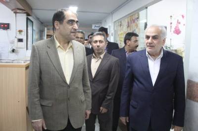 بازدید دکتر هاشمی وزیر بهداشت و درمان و استاندار از بیمارستان بوعلی ساری