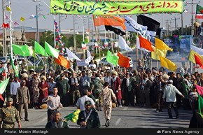 استقبال از کاروان شهدای غواص خط‎شکن در گلستان