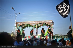 استقبال از کاروان شهدای غواص خط‎شکن در گلستان