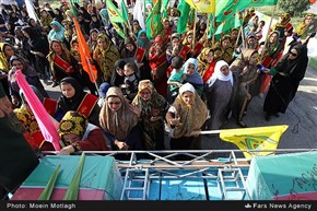 استقبال از کاروان شهدای غواص خط‎شکن در گلستان