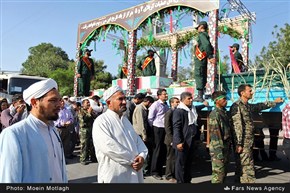 استقبال از کاروان شهدای غواص خط‎شکن در گلستان
