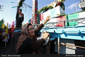استقبال از کاروان شهدای غواص خط‎شکن در گلستان
