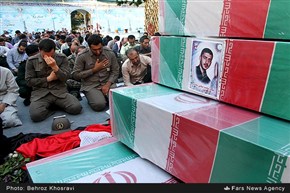 استقبال مردم از ۳۰ شهید غواص خط شکن لشکر ۲۵ کربلای استان مازندران