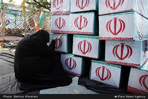 استقبال مردم از ۳۰ شهید غواص خط شکن لشکر ۲۵ کربلای استان مازندران