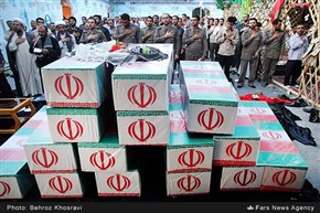 استقبال مردم از ۳۰ شهید غواص خط شکن لشکر ۲۵ کربلای استان مازندران