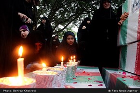 استقبال مردم از ۳۰ شهید غواص خط شکن لشکر ۲۵ کربلای استان مازندران