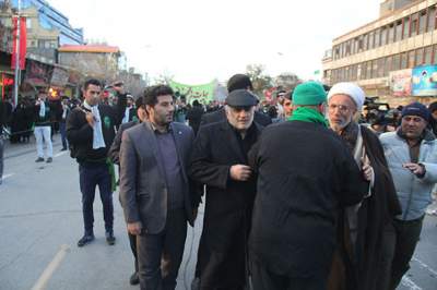 حضور استاندار مازندران در عزاداری هیئت های مذهبی در مشهد مقدس