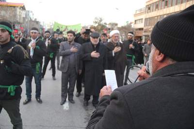 حضور استاندار مازندران در عزاداری هیئت های مذهبی در مشهد مقدس