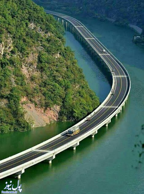 افتتاح پلی زیبا بر روی رودخانه که تا به حال ندیده اید (عکس)
