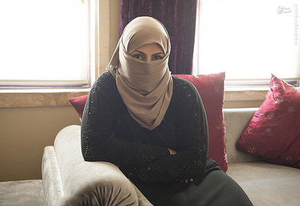 حَربه زن داعشی برای فرار از اعدام/عکس