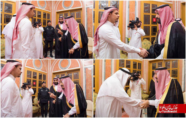 دیدار شاه سعودی با اعضای خانواده «خاشقچی» +عکس