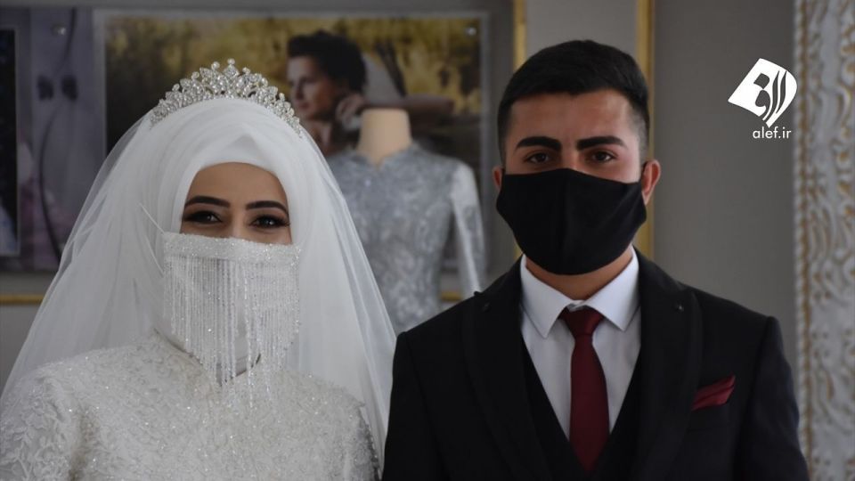ماسک مخصوص عروس و دامادها