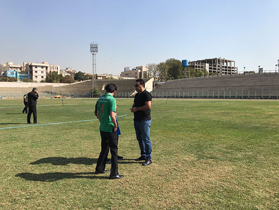 تشییع پیکر کاشانی در ورزشگاه شاهین