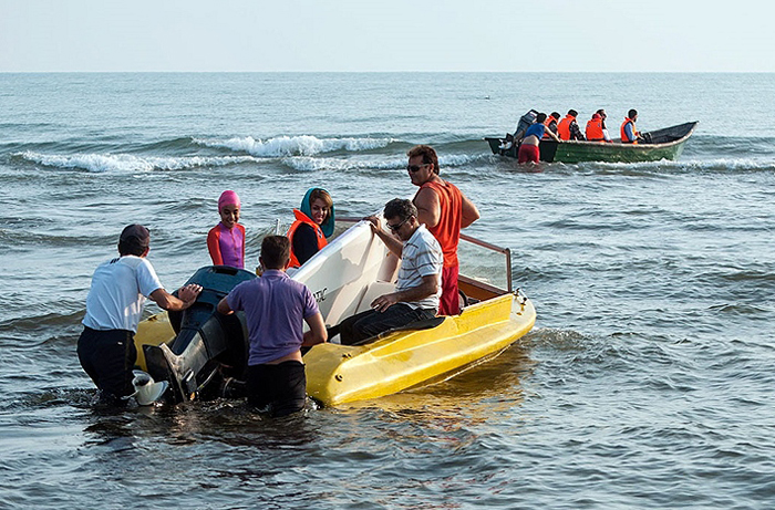 (تصاویر) رکوردشکنی «سارینا» در دریای خزر