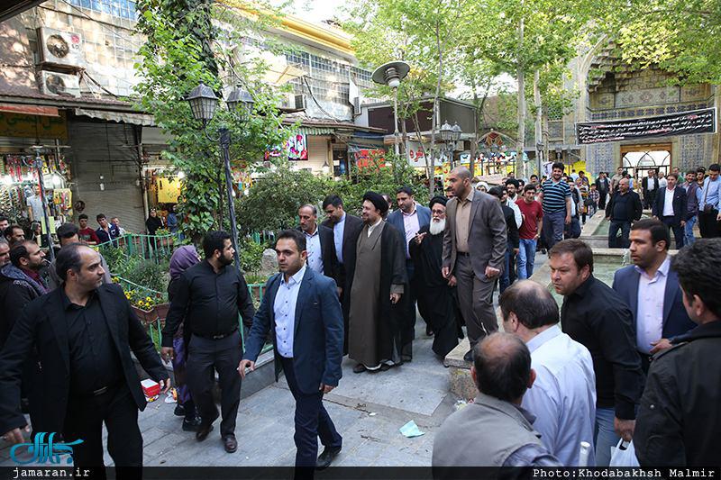 سید حسن خمینی در بازار تهران/عکس
