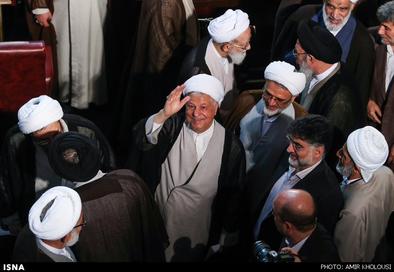 ژست هاشمی رفسنجانی در روز ریاست جنتی/ عکس