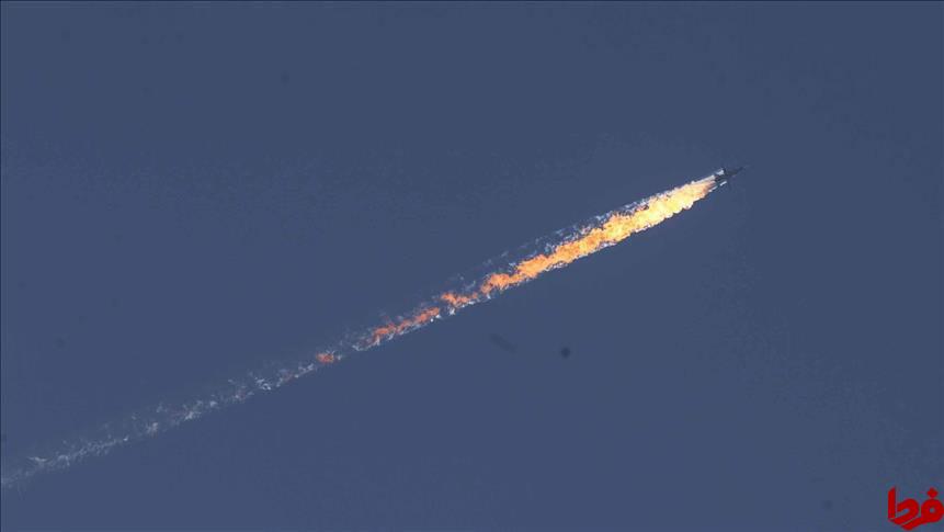 عکس: لحظه سرنگونی هواپیمای روسیه توسط جنگنده های ترکیه