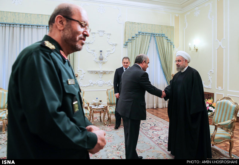تصاویر: دیدار وزیر دفاع روسیه با روحانی