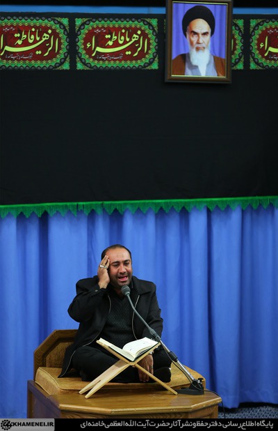 تصاویر: سومین شب عزاداری فاطمیه ۱۴۳۷ در بیت رهبری