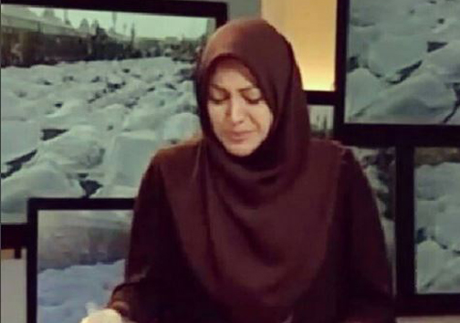 عکس العمل یک مجری به گریه همسرش در تلویزیون + عکس