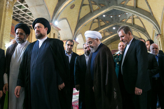 حضور روحانی و هیات دولت در حرم امام (ره) +عکس