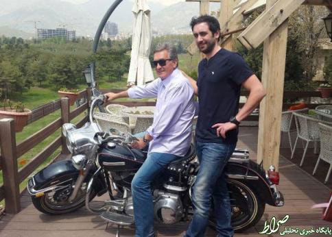 عکس:موتورسواری برانکو و پسرش در تهران