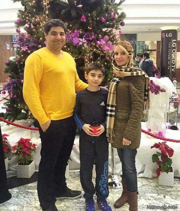عکس: شهرام جزایری در کنار همسر و پسرش