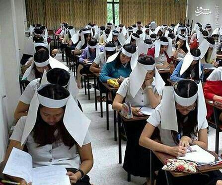 عکس: جلوگیری از تقلب در امتحان به سبک تایلندی