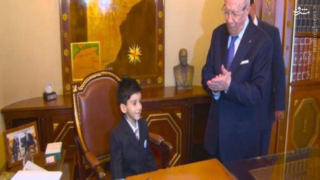 عکس: کودک 5 ساله، رئیس جمهور شد