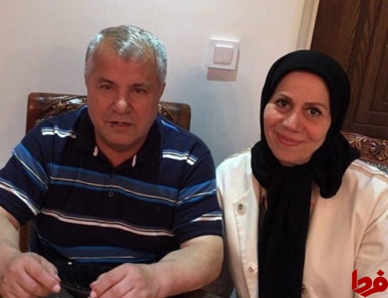 علی پروین در کنار همسرش +عکس