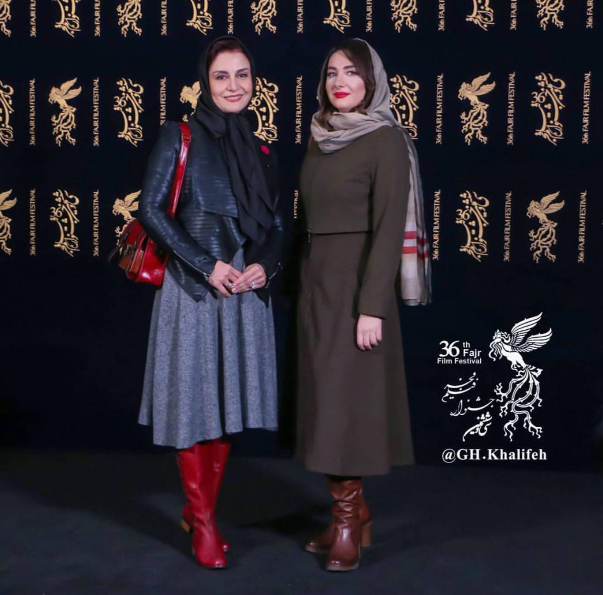 تصویری از تیپ مریلا زارعی و هانیه توسلی در جشنواره فیلم فجر