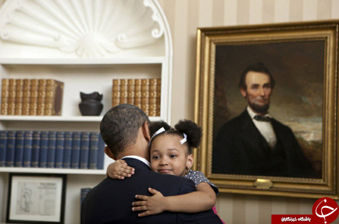 بچه داری به شیوه اوباما + تصاویر