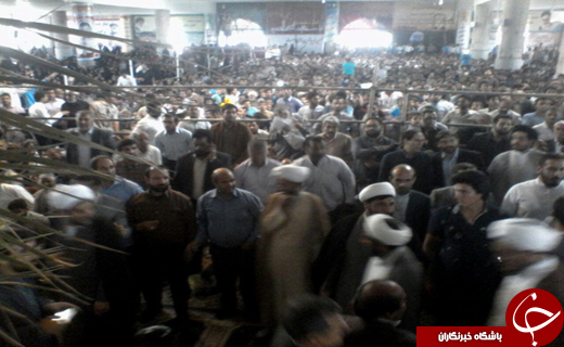 سخنرانی احمدی نژاد در مصلای جیرفت + تصاویر