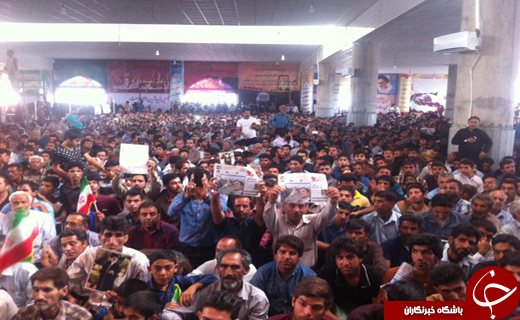 سخنرانی احمدی نژاد در مصلای جیرفت + تصاویر