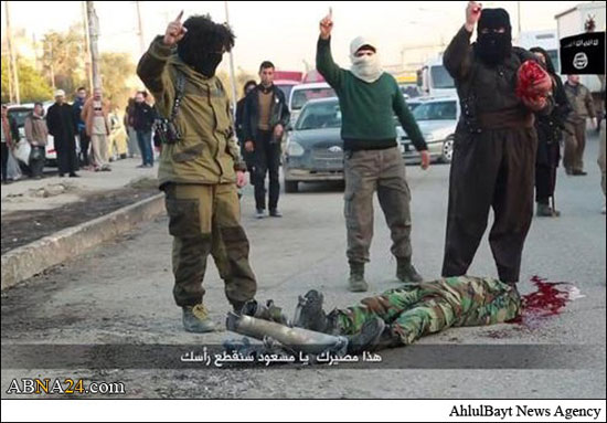 داعش نیروی پیشمرگه را سر برید +عکس (18+)